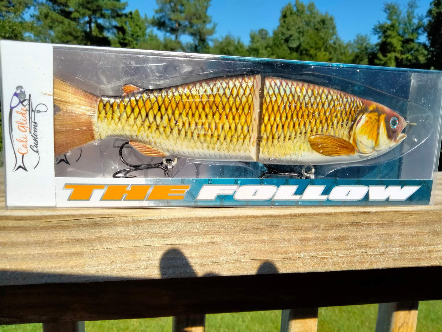 9" The Follow Golden Shiner Cali Glide Swimbait
