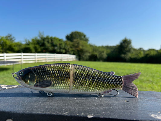 9" The Follow Large Mouth Bass Cali Glide Swimbait